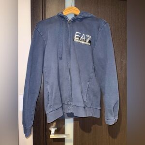 EA7 Emporio Armani Men’s Navy Full Zip Hoodie Size XXL